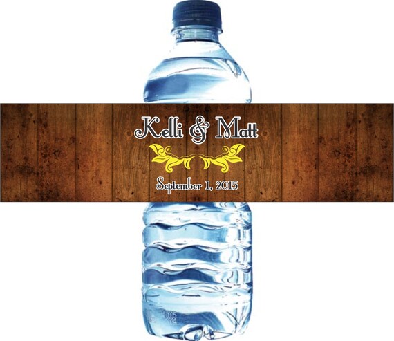 100 Wedding Water Bottle Labels - Waterproof Self Stick Labels Il_570xn
