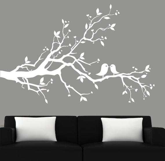 Items similar to Modern wall decal, wall decal branch, branch decal ...