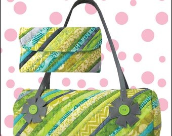 Sophia Grace & Rosie Pattern for Bag and Wallet with Zipper Change Pocket by Cool Cat Creations, make 3 Sets from 1 Jelly Roll, or Bali Pop