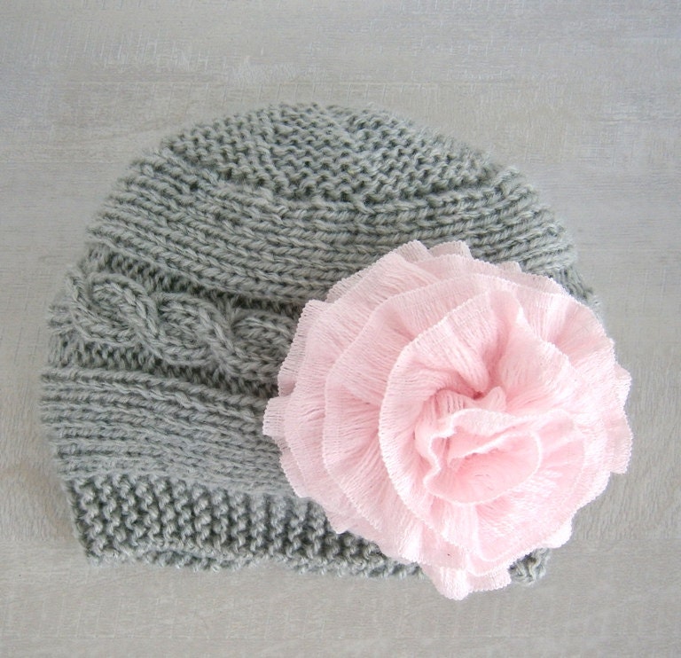 Knit Baby Hat Baby Girl Hat Newborn Beanie Baby Newborn