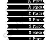 INSTANT DOWNLOAD- Poison Drink Label- Die Cuts, tags, Invitations, Cards, Digital Frames Il_170x135