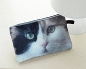 Cat pouch, cat purse, cat clutch, cat lover pouch, cat portrait pouch, cat makeup bag, PC-308 Cat pouch, cat purse, cat clutch, cat lover pouch, cat portrait pouch, cat makeup bag, PC-308