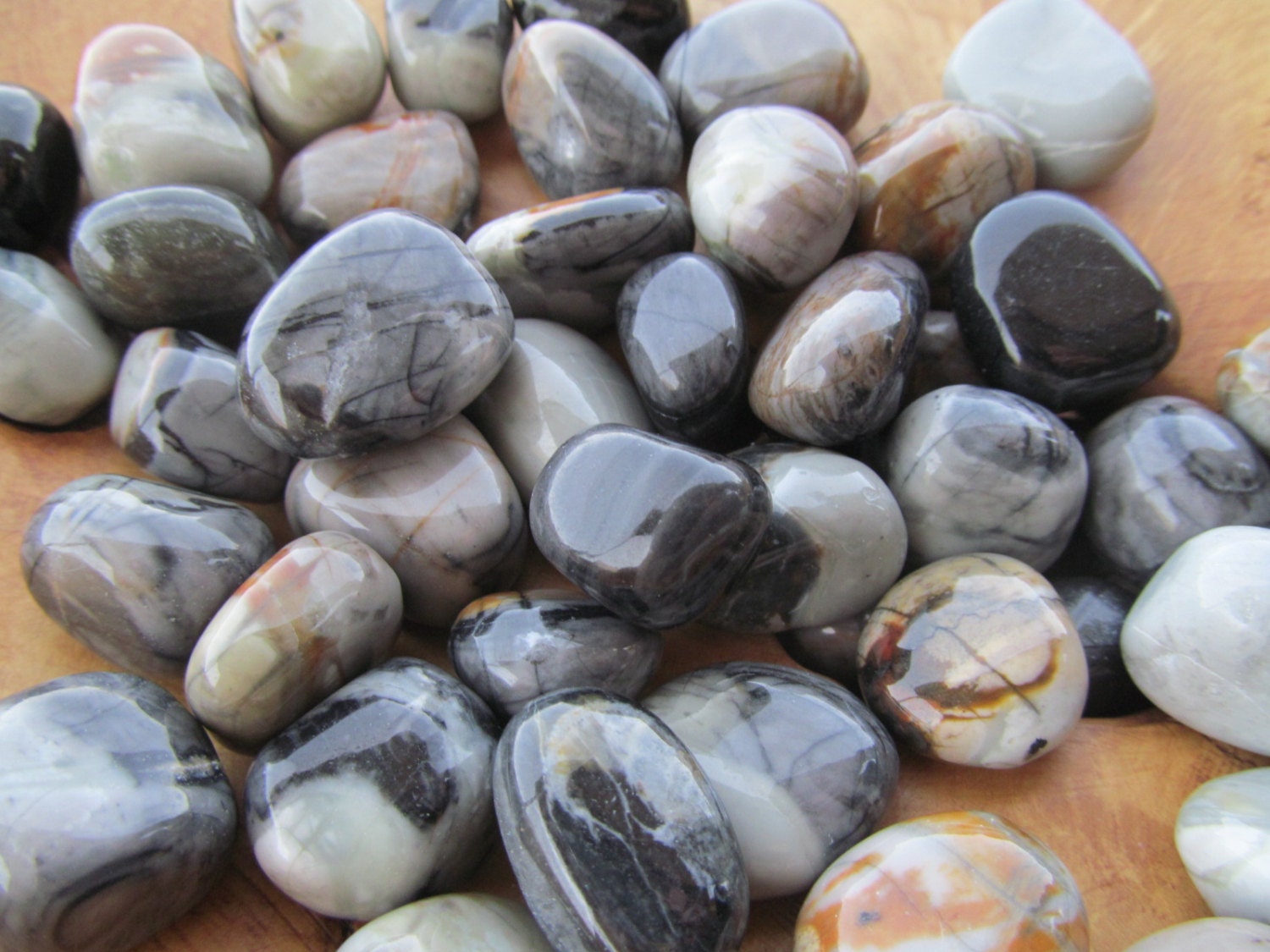 Picasso Jasper Tumbled Stone T70 by ilovelotus on Etsy