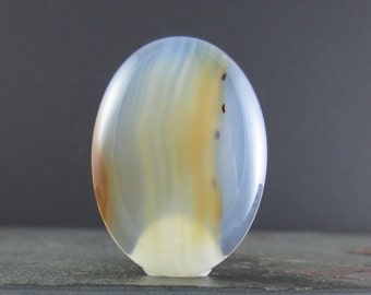Beautiful oval agate cabochon , Semiprecious stone, Jewelry making Supplies S4045