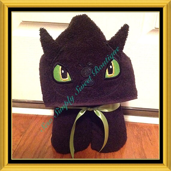 Toothless towel dragon hooded towel how to by AKidsDreamBoutique
