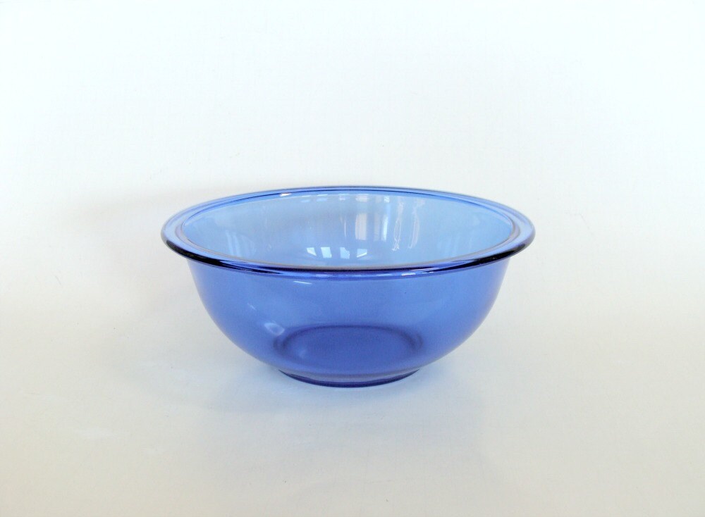 Pyrex Cobalt Blue Mixing Bowl 323 Serving Bowl Dish Retro