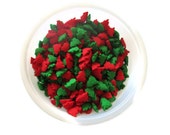 SALE-Set of Red and Green Christmas Tree Sprinkles - Christmas Baking, Holiday Treats, Baking Supplies, Red and Green trees, Edible trees Il_170x135