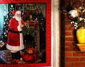 Lighted Christmas Tree and Santa Wall Hanging Lighted Christmas Tree and Santa Wall Hanging