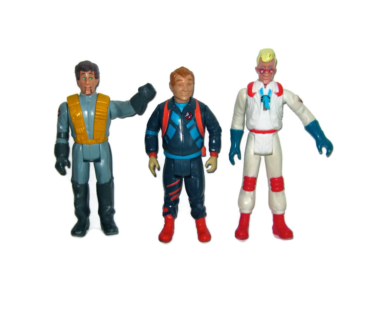 3 Ghostbusters action figures 80s 1980s toys