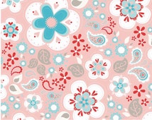 Popular items for pink floral fabric on Etsy