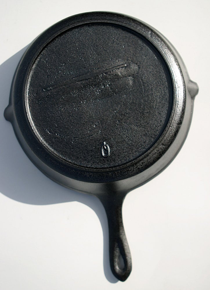 Antique Cast Iron Skillet No 7 with Heat Ring and Gate Mark