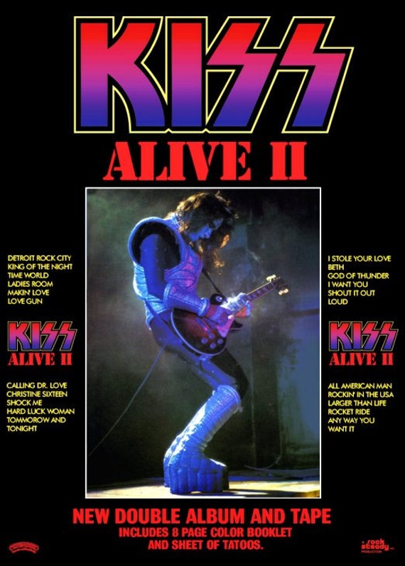 KISS Ace Frehley ALIVE II Album Promo Stand-Up Display