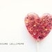 3 Rose and Honey Lollipops // Hard Candy // Unique Wedding Favors // Custom Labels // Edible Flowers