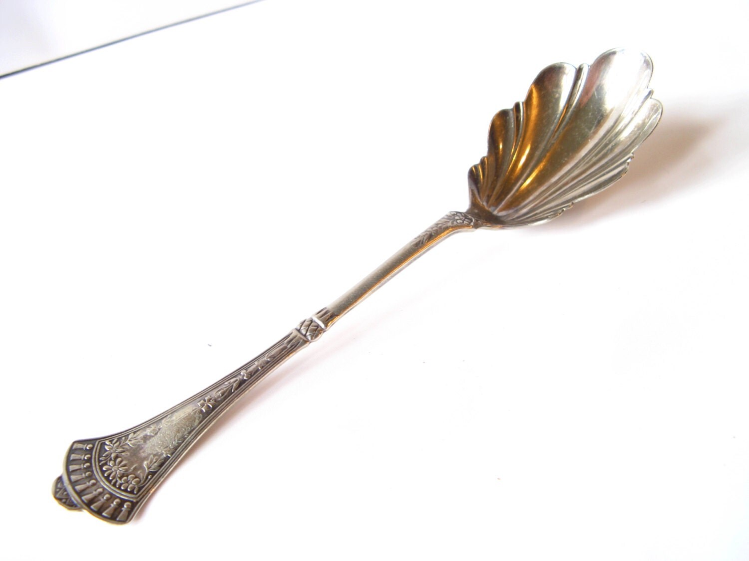 sugar spoon Rogers and Bros silverplate Crown pattern 1885