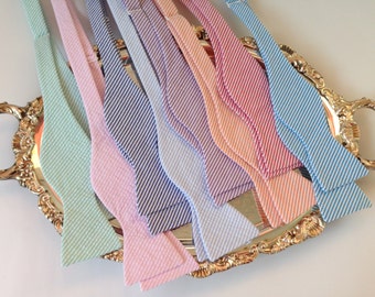 Seersucker Bow Ties- Buy 4 Get 1 Free