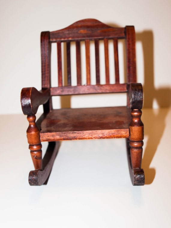 antique doll rocking chair