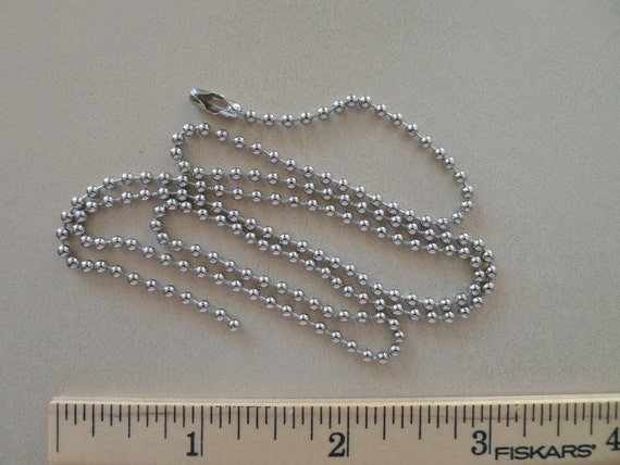 100 24 inch Nickel Plated Ball Chains Made by COOLSTUFFGOODPRICES