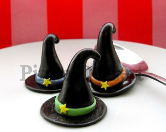 edible halloween cupcake toppers 3d witches hats fondant cake decorations halloween cupcakes