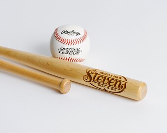 Engraved Mini Baseball Bat Personalized Ring Bearer Gift Groomsmen Gift, 1 Trophy Bat, Little League, Graduation Gift, 1 Bat