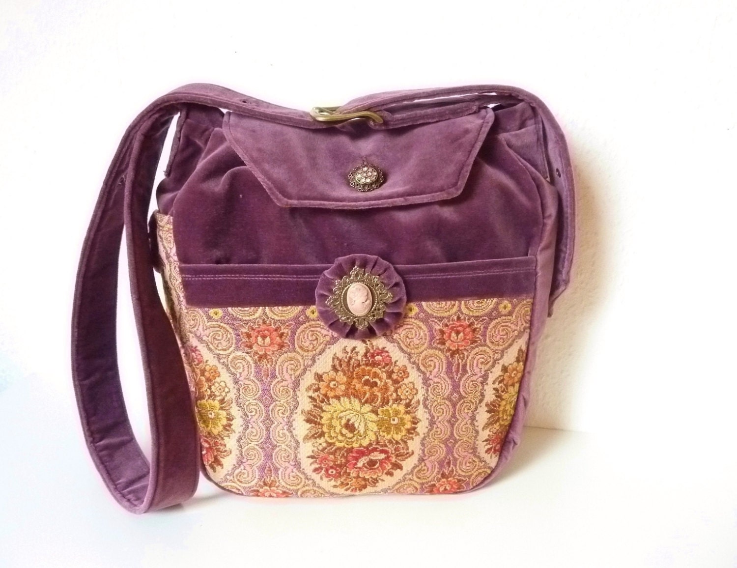 Gobelin Tapestry Medieval Boho Fairy Victorian Bag Purse