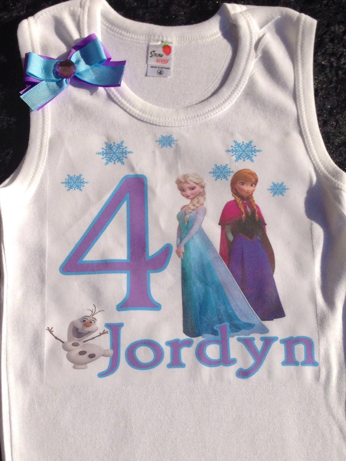 frozen 4 birthday shirt