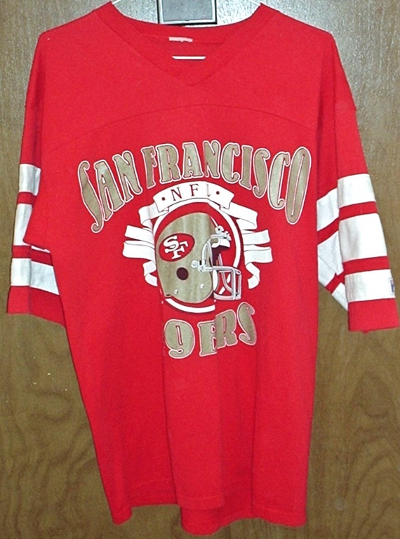 San Francisco 49ers vintage 80's JERSEY style by THEBIGMAMAFREAK