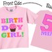 5th Birthday Girl Shirts and Tshirts with Cute by TheCuteTee