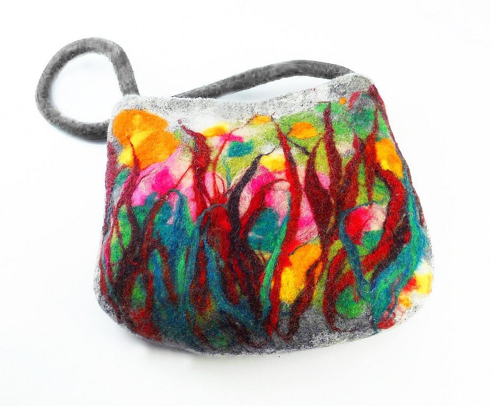 small felt bag