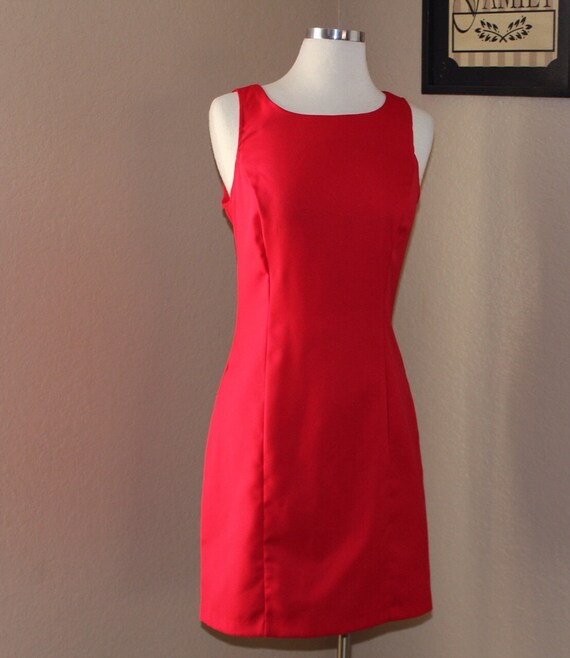 Items similar to RED DRESS // vintage // 90s // Short dress ...