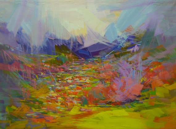 colorful abstract landscape paintings