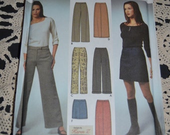 Simplicity 9405 Misses Skirt and Pants Sewing Pattern - UNCUT - Size 6 8 10 12