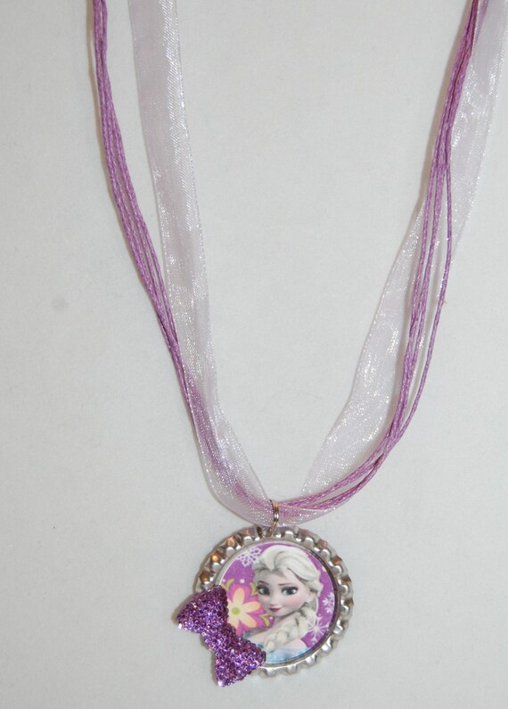Disney Frozen Elsa Necklace by GirlyGoozBoutique on Etsy
