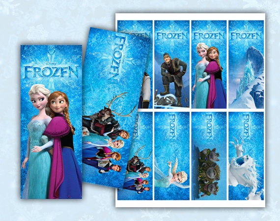 frozen bookmarks printable