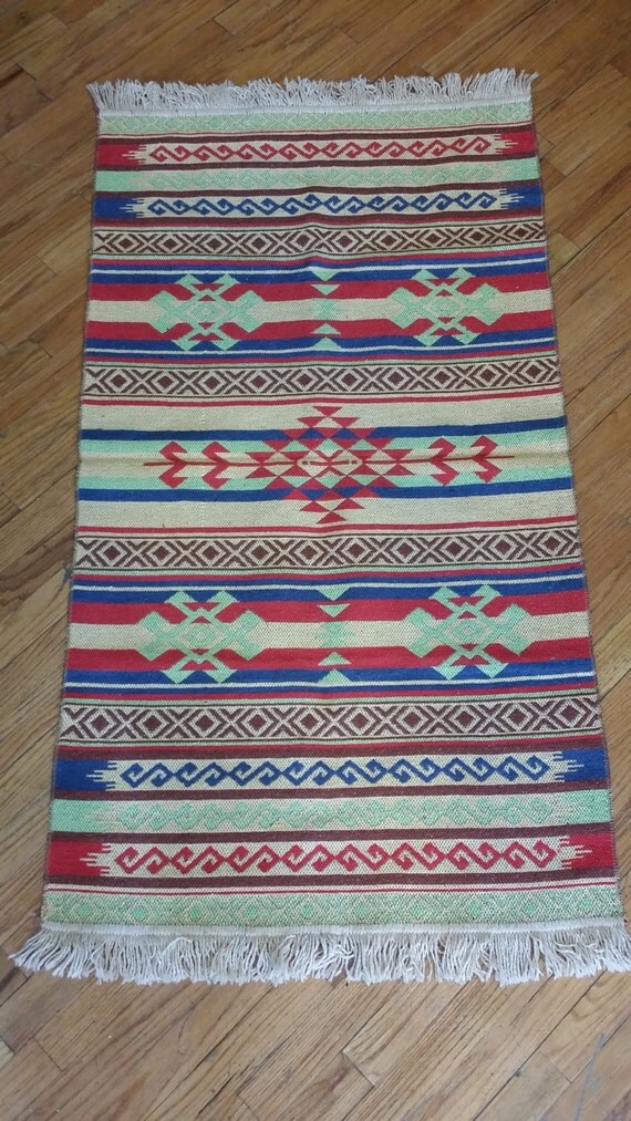 Reversible Authentic Kilim Rug / Size 2'64'10 by JAYBAZAAR on Etsy