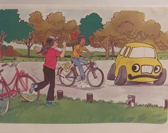 Vintage Bicycle Safety Posters