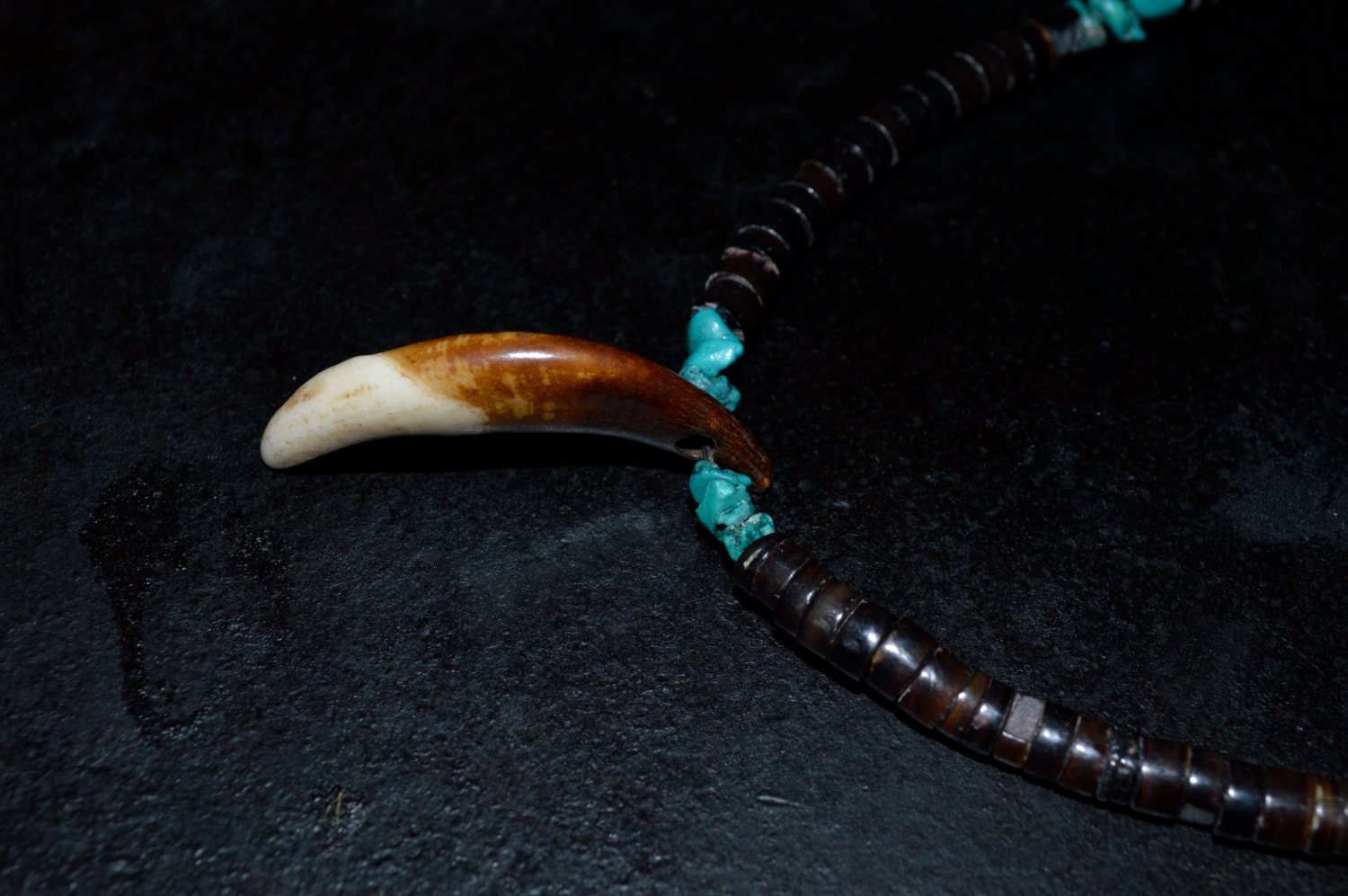 Wolf Tooth Men's Necklace Men's wolf tooth by borderlandsJEWELRY