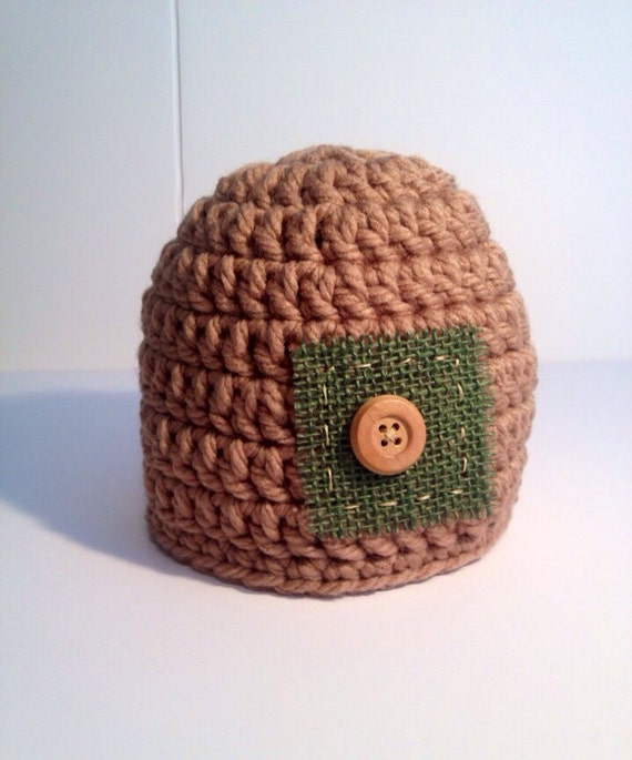 Crochet Baby Hat Chunky Yarn Hat Winter Hat Baby Boy Baby