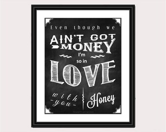 Danny's Song Lyrics by Kenny Loggins Print Art