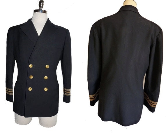 Vintage Womens Uniform JAcket US Navy 90s Military by Griffengarb