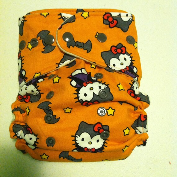 Hello Kitty Halloween Pocket Diaper by 4TheLoveOfFluff on Etsy