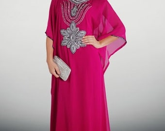fancy dubai kaftan abaya jalabiya maxi dress pink fancy dubai kaftan abaya jalabiya maxi dress pink
