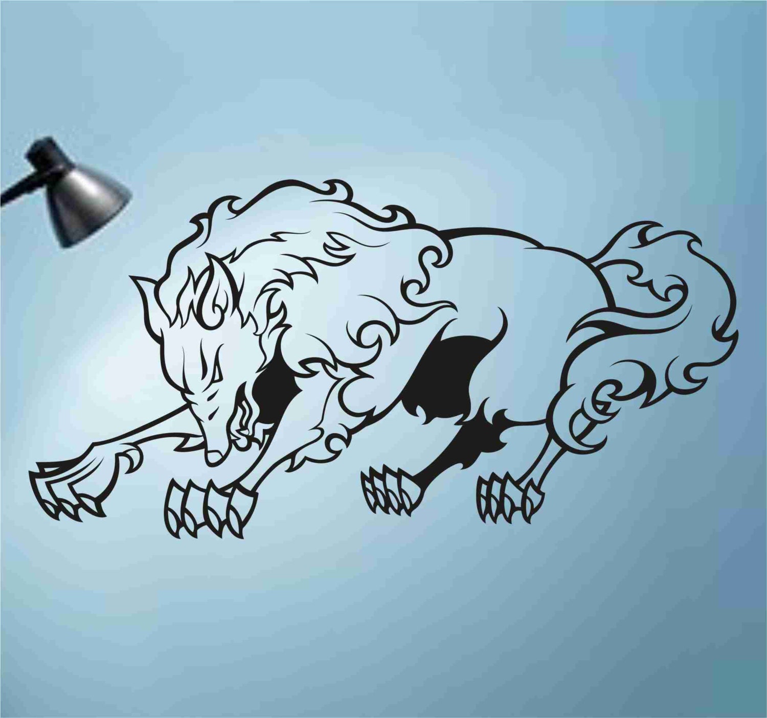 Wolf Version 102 Wall Vinyl Decal Sticker Art by LangleyProducts