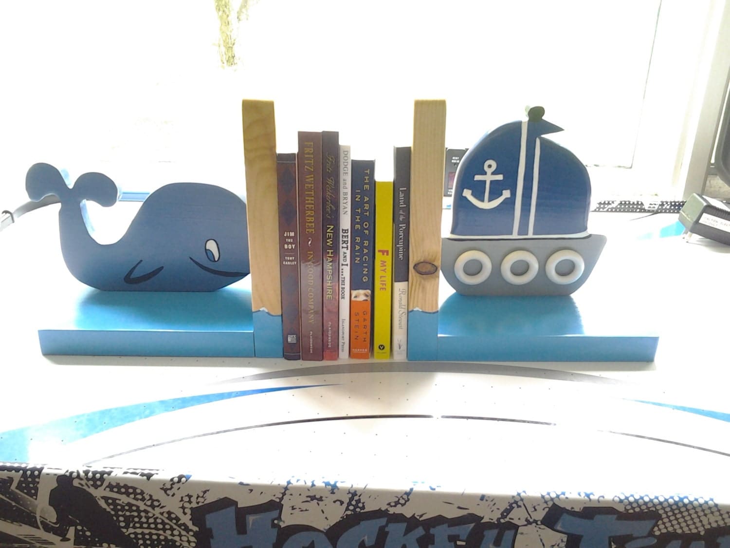 Bookends for childrens room Nautical bookend