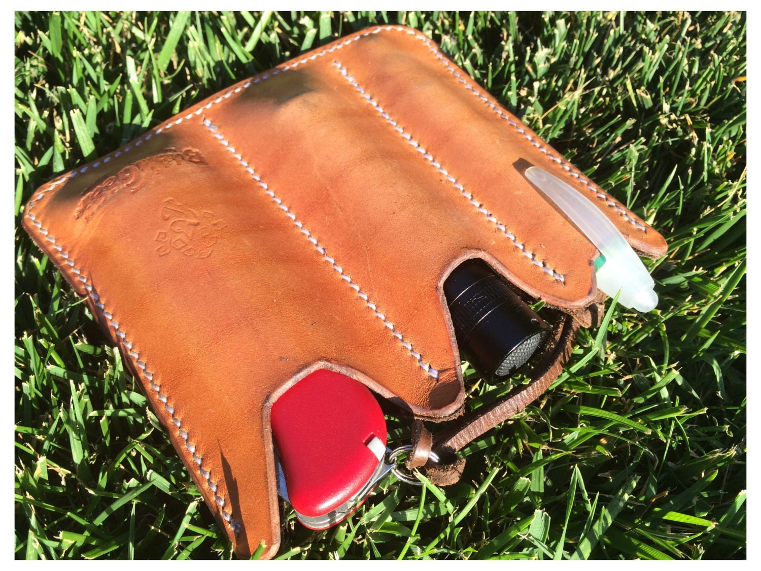 EDC Pocket organizer leather sheath EDC1