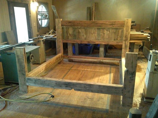 Barn Wood Bed Frame Plans PDF Woodworking