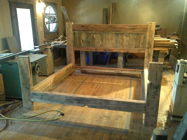 Download Barn Wood Bed Frame Plans PDF arts crafts furniture kits