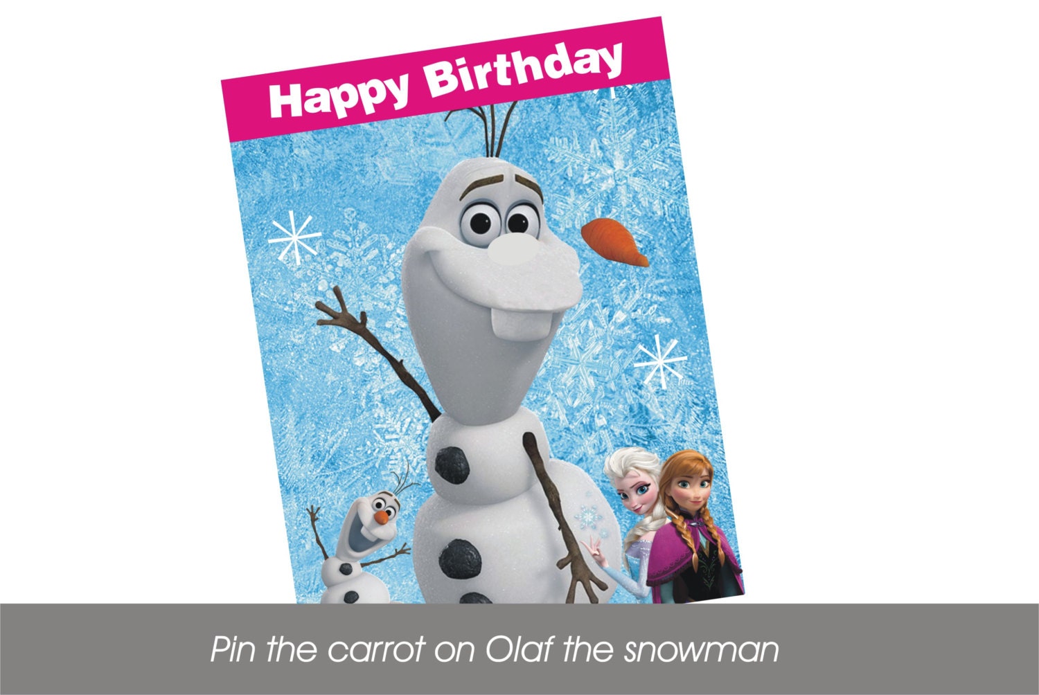 olaf pin the nose on template