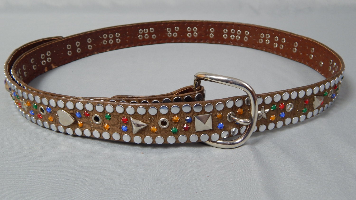 Fabulous Vintage Studded Rhinestone Belt Circa by SlyfieldandSime