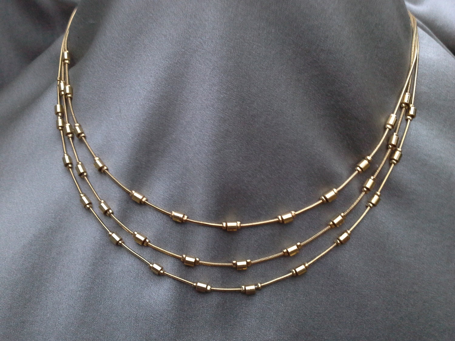 Gold Necklace Vintage Jewelry Vintage Necklace