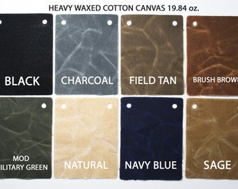HALF YARD - heavy waxed canvas fabric - thick 19.84 Oz/sqyd - waxed canvas - 100% cotton